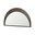 Celeste Wood Small Mirror In Dark Brown