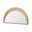 Celeste Wood Small Mirror In Light Brown