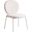 Celestial Boucle Dining Chair In White