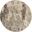 Celestial Ivory and Grey 4' x 4' Round Area Rug