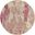 Celestial Ivory and Pink 4' x 4' Round Area Rug
