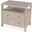 Celine 2 Drawer Wide Nightstand In Taupe