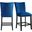 Celine Blue Velvet Counter Height Chair Set Of 2