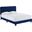 Celine Channel Tufted Performance Velvet King Bed In Navy