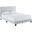 Celine Channel Tufted Performance Velvet Queen Platform Bed In Light Gray
