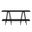 Celine Sideboard with 2 Shelves In Black