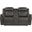 Centeroak Gray Double Reclining Console Loveseat