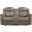 Centeroak Sandy Brown Double Reclining Loveseat With Center Console