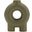 Ceramic 7 Inch Donut Footed Vase In Olive