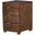 Chairsides Cherry 3-Drawers Chairside Table