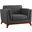 Chance Gray Upholstered Fabric Arm Chair