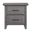 Chandler 2 Drawer Nightstand In Graphite Gray