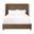 Chandler Queen Upholstered Bed In Caramel Velvet and Natural Gray