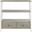 Chandra French Gray and White Smoke Console with Storage Drawer