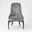 Channel Tufted Dining Chair In Gargoyle