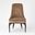 Channel Tufted Dining Chair In Mushroom