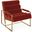 Channeled Goldfinger Lounge Chair In Varese Persimmon