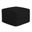 Chantal Square Pouf In Black