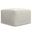 Chantal Square Pouf In Ivory