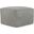 Chantal Square Pouf In Light Grey