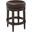 Chapman 26 Inch Wood Backless Counter-Height Swivel Barstool In Espresso and Dark Brown