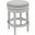 Chapman 26 Inch Wood Backless Counter-Height Swivel Barstool In Farmhouse White and Gray