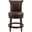 Chapman 26 Inch Wood Counter-Height Swivel Barstool with High-Back In Espresso and Dark Brown