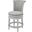 Chapman 26 Inch Wood Counter-Height Swivel Barstool with High-Back In Farmhouse White and Gray