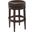 Chapman 31 Inch Wood Backless Bar-Height Swivel Barstool In Espresso and Dark Brown