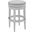 Chapman 31 Inch Wood Backless Bar-Height Swivel Barstool In Farmhouse White and Gray