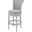 Chapman 31 Inch Wood Bar-Height Swivel Barstool with High-Back In Farmhouse White and Gray