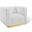 Charisma Channel Tufted Performance Velvet Accent Armchair In White