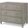 Charleston Side Chest with Glass In French Grey