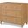 Charleston Side Chest with Glass In Sand