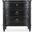 Charleston Three Drawer Nightstand In Black
