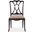 Charleston Upholstered Seat Side Chair with Spaltback Set of 2 In Black