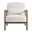 Charlie Boucle Upholstered Armchair In Ivory