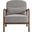 Charlie Boucle Upholstered Armchair In Taupe