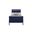 Charlie Twin Bed with LED In Blue