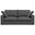Charlie Woven Performance Fabric 78-inch Sofa In Pebble Grey