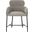 Charlize Velvet Dining Chair In Light Grey And Black