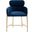 Charlize Velvet Dining Chair In Navy And Gold