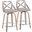 Charlotte 24 Inch Fixed Height Counter Stool Set of 2 In Gray