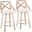 Charlotte 26 Inch Fixed Height Counter Stool Set of 2 In Washed White