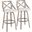 Charlotte 30 Inch Fixed Height Barstool Set of 2 In Black