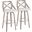 Charlotte 30 Inch Fixed Height Barstool Set of 2 In White