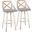 Charlotte 30 Inch Fixed Height Barstool Set of 2 In Light Gray/White Washed