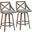 Charlotte Counter Stool Set of 2 In Light Grey