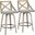 Charlotte Counter Stool Set of 2 In Washed White