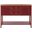 Charlotte Egyptian Red and Oak Storage Sideboard